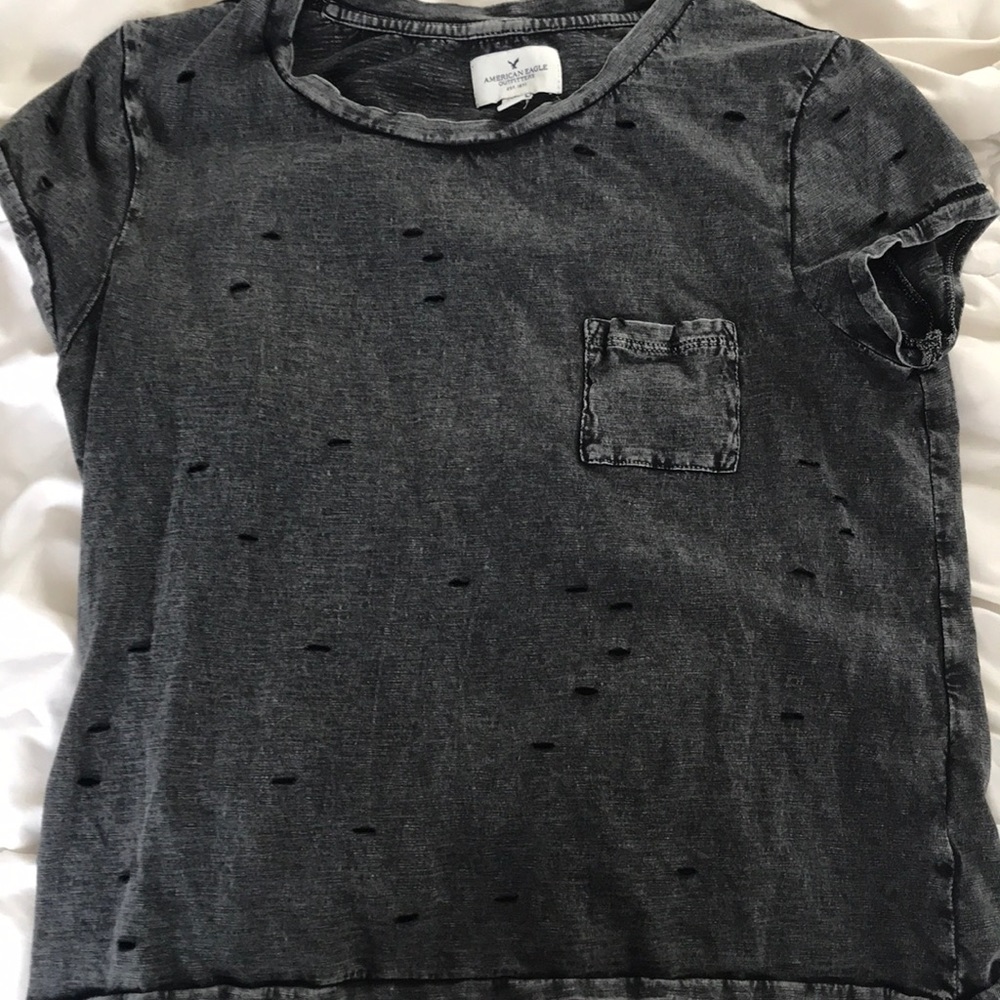 American eagle hole-y shirt